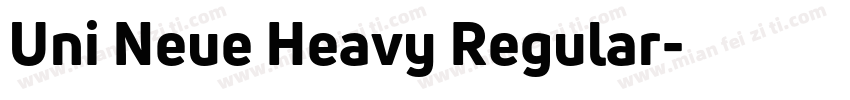 Uni Neue Heavy Regular字体转换